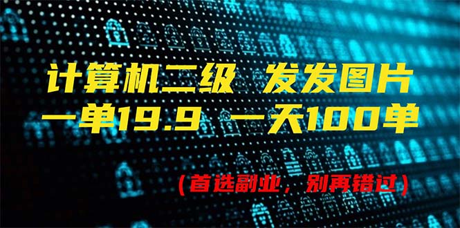 （11715期）计算机二级，一单19.9 一天能出100单，每天只需发发图片（附518G资料）-学仕资源网