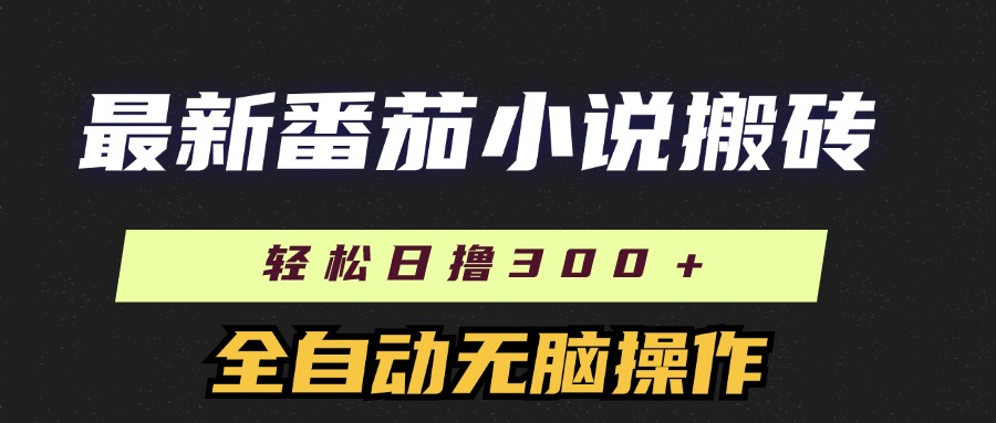 （11904期）最新番茄小说搬砖，日撸300＋！全自动操作，可矩阵放大-学仕资源网