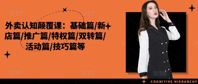 外卖认知颠覆课：基础篇/新店篇/推广篇/特权篇/双转篇/活动篇/技巧篇等-学仕资源网
