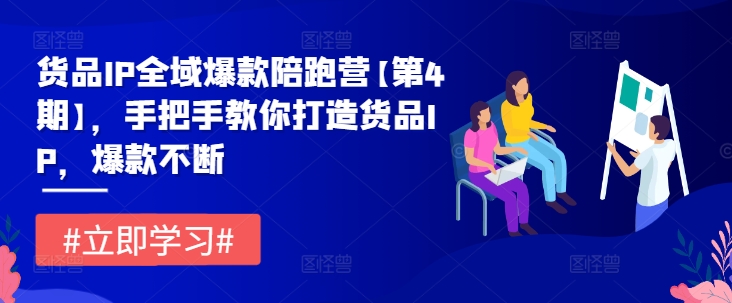 货品IP全域爆款陪跑营【第4期】，手把手教你打造货品IP，爆款不断-学仕资源网