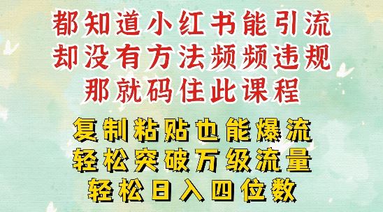 小红书靠复制粘贴一周突破万级流量池干货，以减肥为例，每天稳定引流变现四位数【揭秘】-学仕资源网