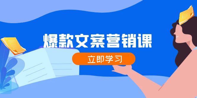 爆款文案营销课：公域转私域，涨粉成交一网打尽，各行业人士必备-学仕资源网