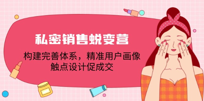 （12436期）私密销售蜕变营：构建完善体系，精准用户画像，触点设计促成交-学仕资源网