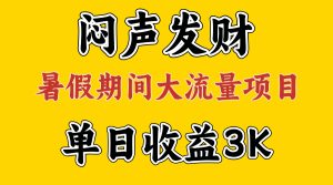 （11558期）闷声发财，假期大流量项目，单日收益3千+ ，拿出执行力，两个月翻身-学仕资源网