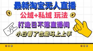 (11586期)最新淘宝无人直播 公域+私域玩法打造真正的日不落直播间 小白看了也能…-学仕资源网