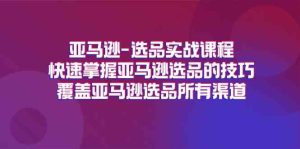 亚马逊选品实战课程,快速掌握亚马逊选品的技巧,覆盖亚马逊选品所有渠道-学仕资源网