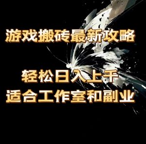 (11662期)游戏搬砖最新攻略,轻松日入上千,适合工作室和副业。-学仕资源网