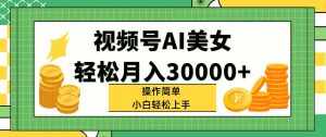 （11812期）视频号AI美女，轻松月入30000+,操作简单小白也能轻松上手-学仕资源网