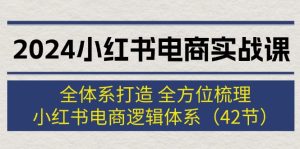 (12003期)2024小红书电商实战课:全体系打造 全方位梳理 小红书电商逻辑体系 (42节)-学仕资源网
