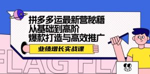 （12260期）拼多多运最新营秘籍：业绩 增长实战课，从基础到高阶，爆款打造与高效推广-学仕资源网
