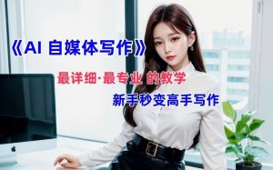 AI自媒体文章创作全网最详细教程，新手秒变写作高手，多方位发展-学仕资源网